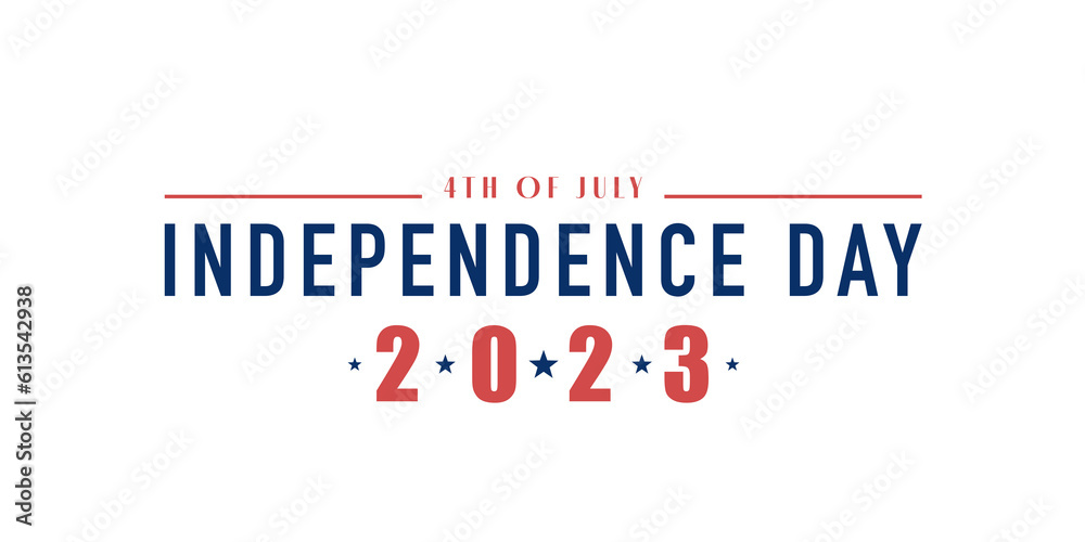 Independence day typography background