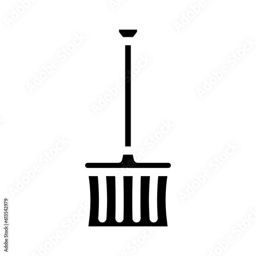 snow shovel winter season glyph icon vector. snow shovel winter season sign. isolated symbol illustration