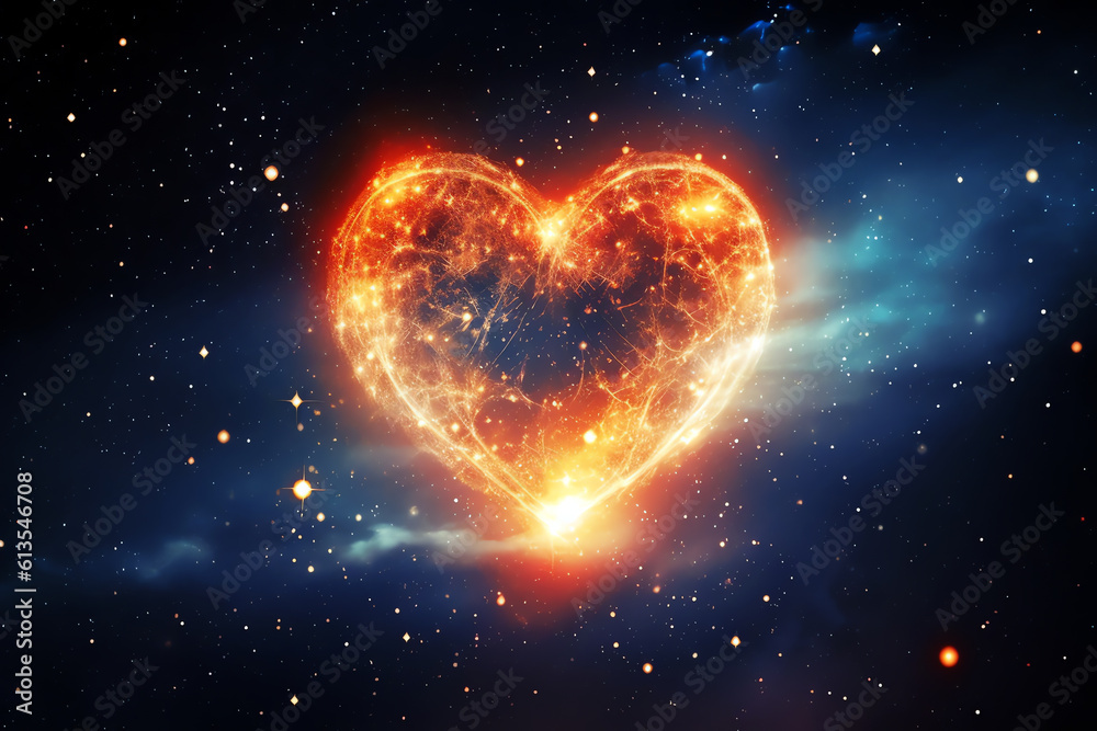 Heart of universe, AI generated Heart of universe, AI generated