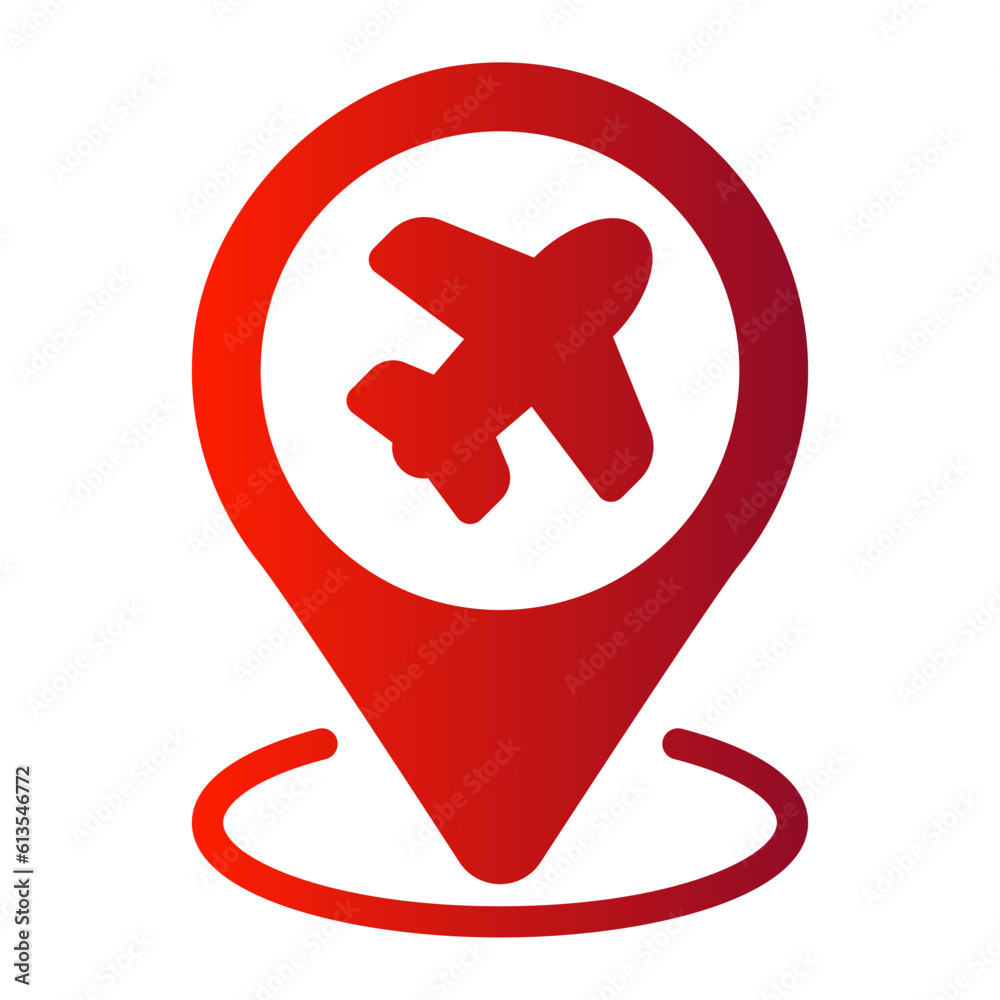 airport gradient icon