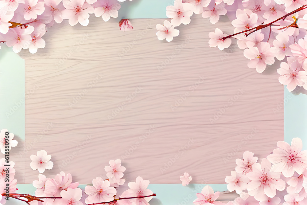 blossom background,background with sakura,framework for photo or congratulation with flowers
