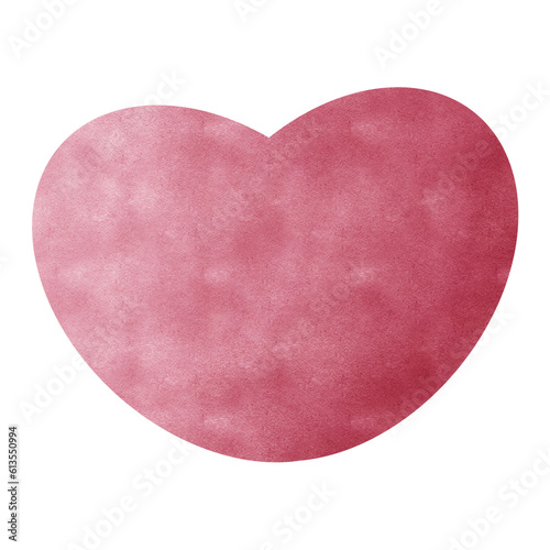 red heart on white background