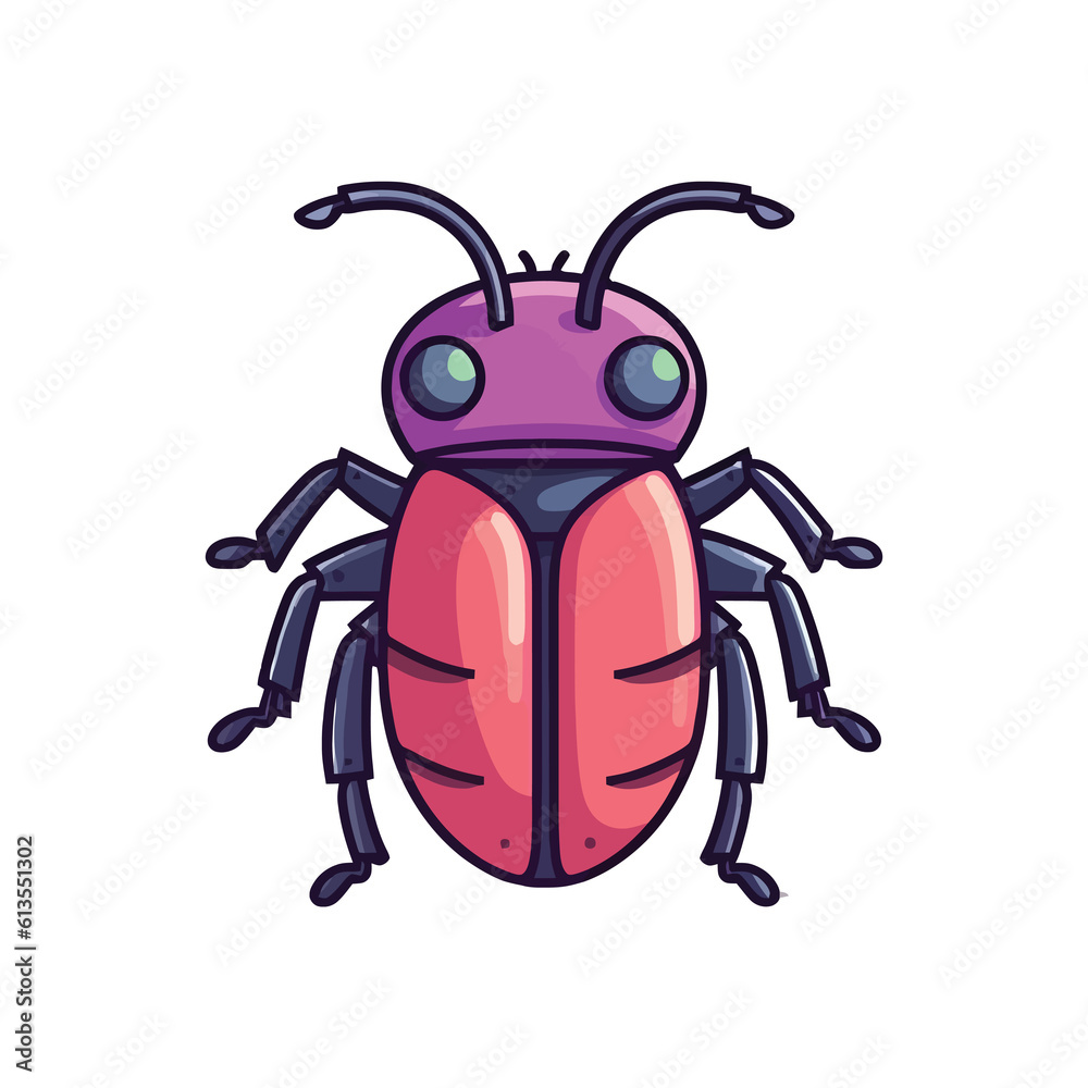 Captivating Beetle: Cute 2D Character Design Captivating Beetle: Cute 2D Character Design