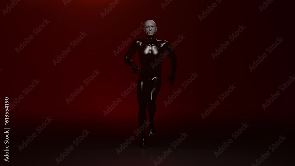 dancing bionic man in space dancing bionic man in space