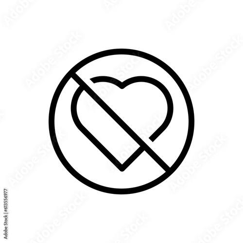 restricted line icon