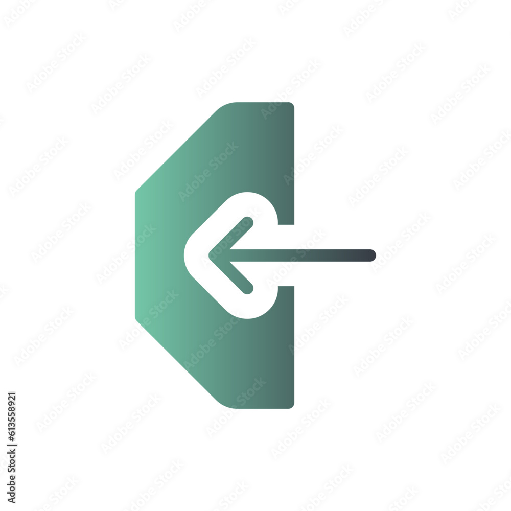 log in flat gradient icon log in flat gradient icon