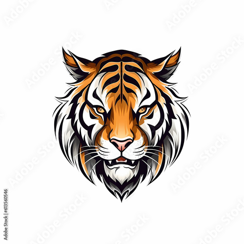 Tiger Logo. Generative AI © indomercy