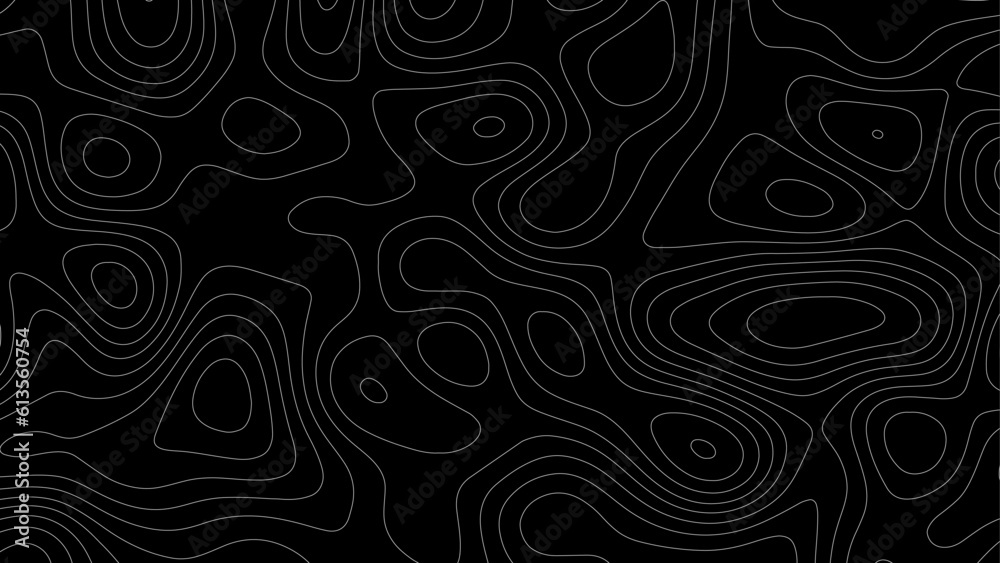 Topo contour map. Rendering abstract illustration.  Topographic map background concept.  Vector abstract illustration. Geography concept. 