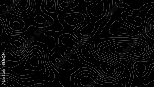Topo contour map. Rendering abstract illustration. Topographic map background concept. Vector abstract illustration. Geography concept. 