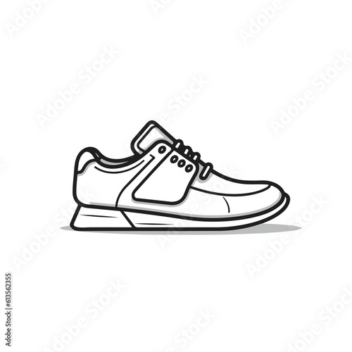 man shoes. oxford shoes. sport running shoes. unisex fashion icon illustration
