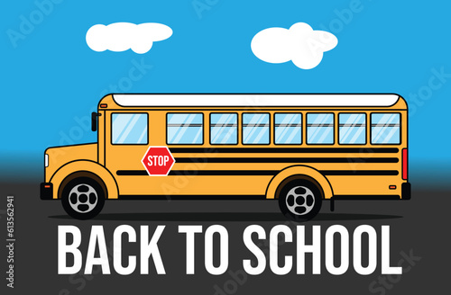school bus illustration concept design