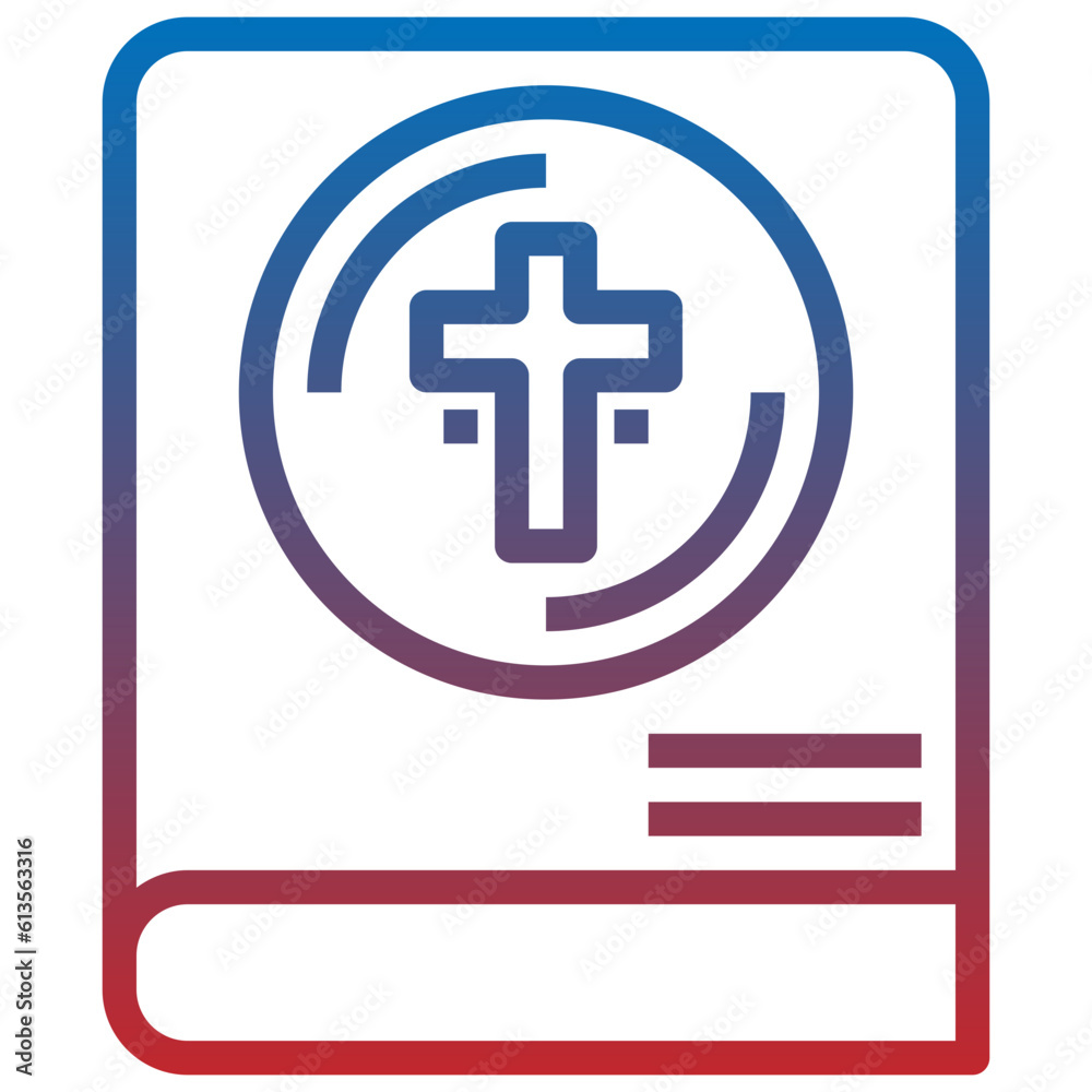 Fototapeta premium bible line icon,linear,outline,graphic,illustration