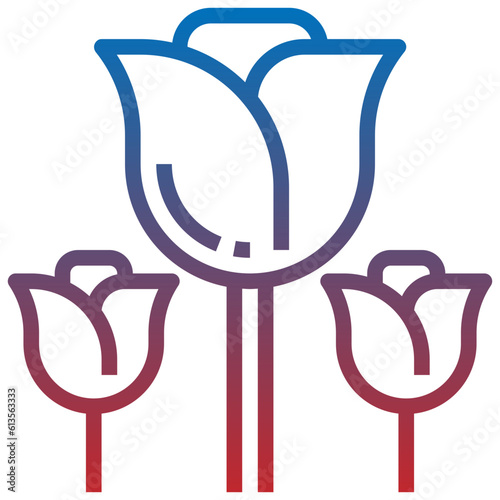 flower line icon,linear,outline,graphic,illustration