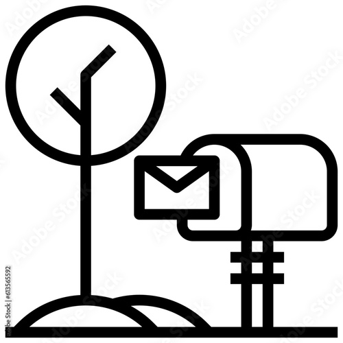 mailman line icon,linear,outline,graphic,illustration