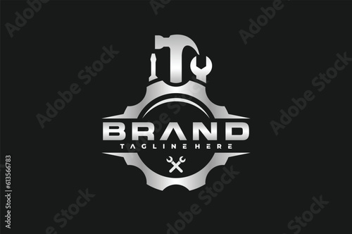 gear repair equipment emblem logo