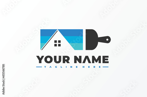 house paint brush logo