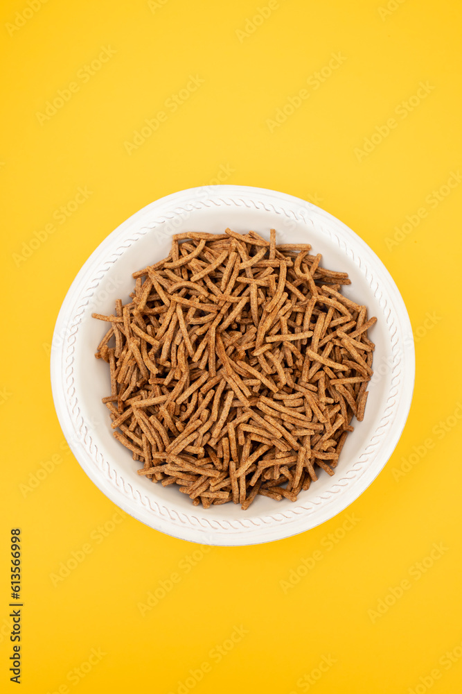 Wheat Bran Breakfast Cereal in white bowl