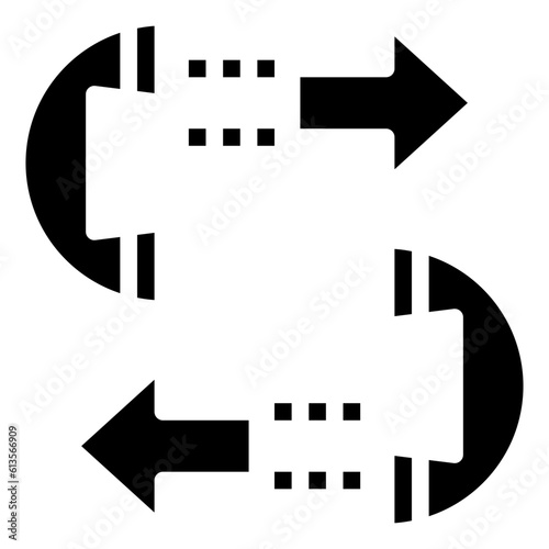 phone receiver line icon,linear,outline,graphic,illustration