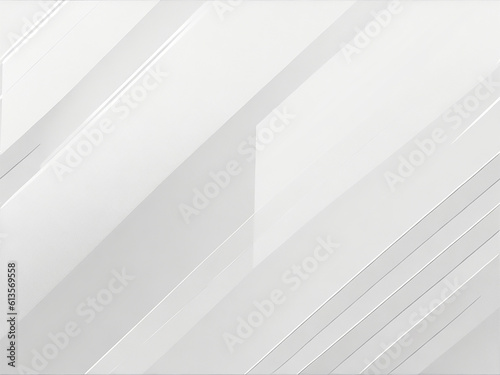 White luxury background with grey shadow diagonal stripes. Light elegant dynamic abstract BG. Trendy geometric neumorphism. Universal minimal 3d sale modern backdrop  ai generate