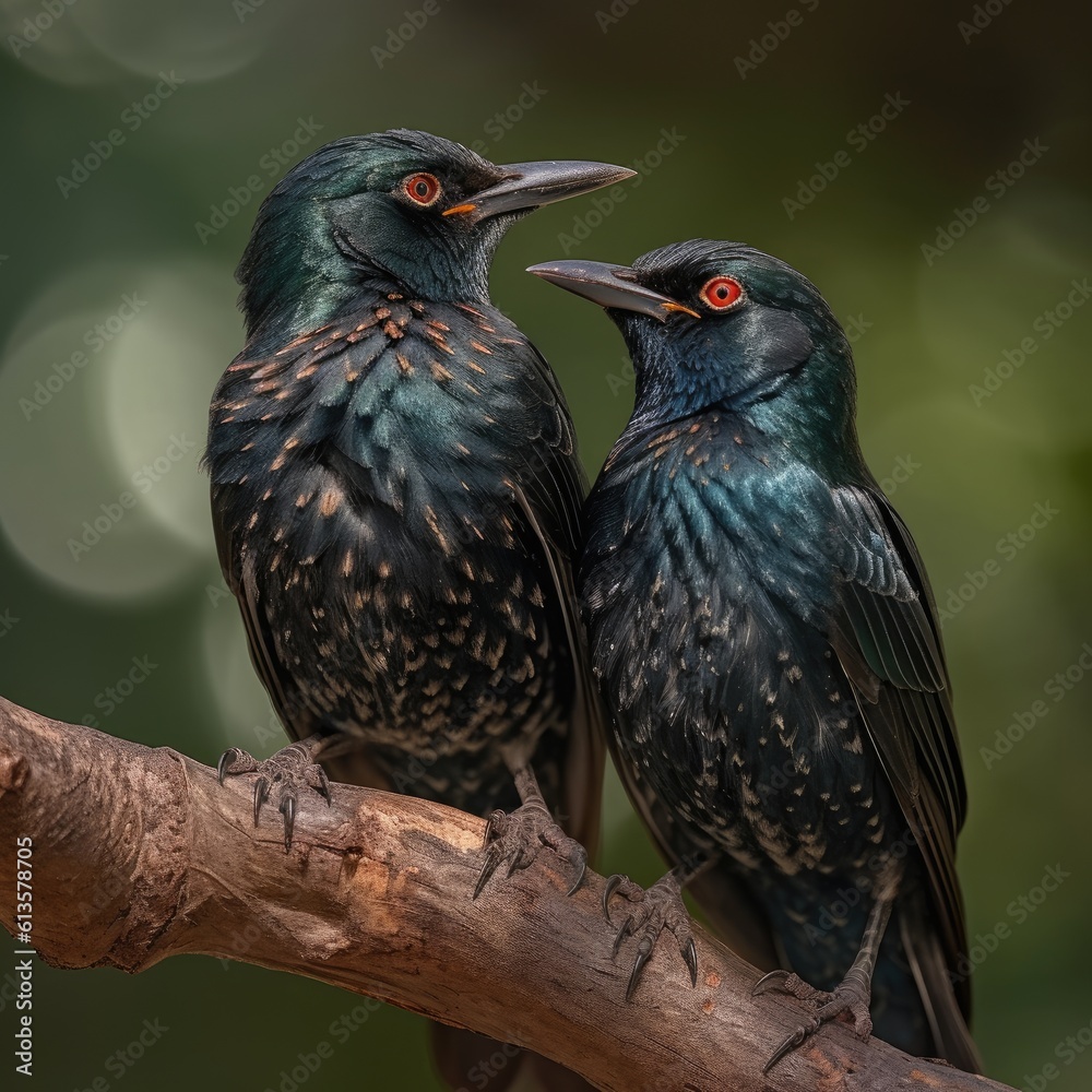 Fototapeta premium Animal couple. Generative AI.