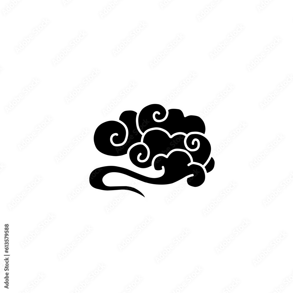 Silhouette Cloud in Chinese style Silhouette Cloud in Chinese style