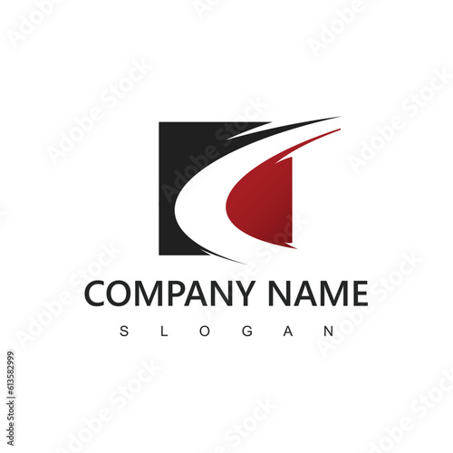 Road logo illustration, path asphalt road street highway vector icon