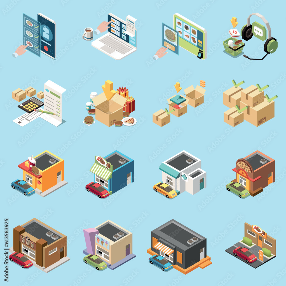 Curbside Pickup Icon Set Curbside Pickup Icon Set