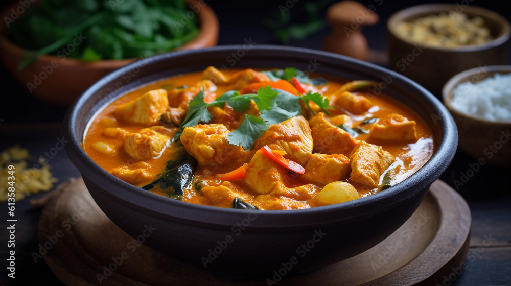 A bowl of comforting and fragrant curry, brimming with vegetables and aromatic spices