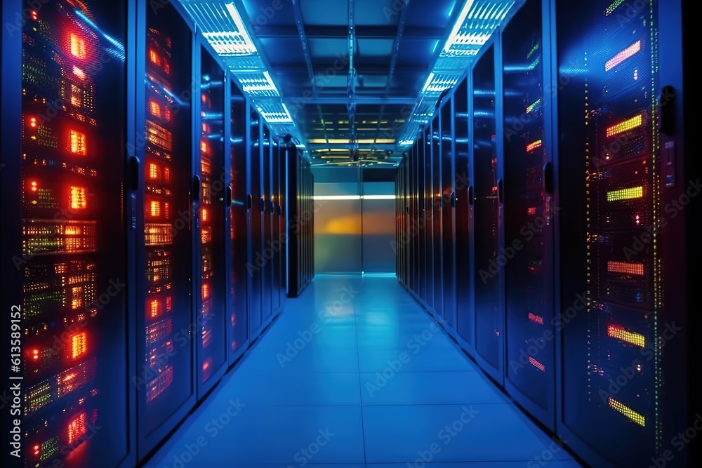 Computer network security Server room server of data center Computer network security Server room server of data center