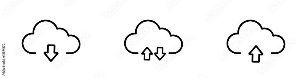 Cloud download icon. Upload download cloud. Save cloud icon Cloud download icon. Upload download cloud. Save cloud icon