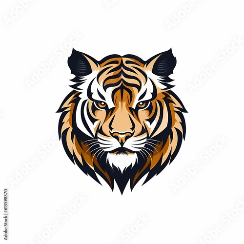 Tiger Logo. Generative AI © indomercy