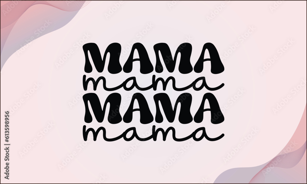 4th July Mama SVG T-shirt Design