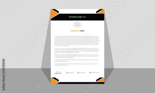 Creative latter head design template.