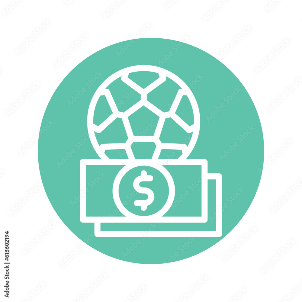 Sport bet line icon. Isolated vector element. Sport bet line icon. Isolated vector element.