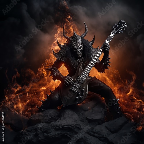 Demon guitarist in Inferno