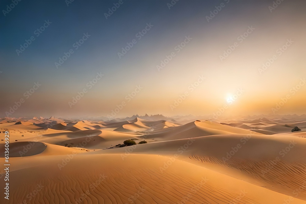 sunrise in the desert generative ai technology
