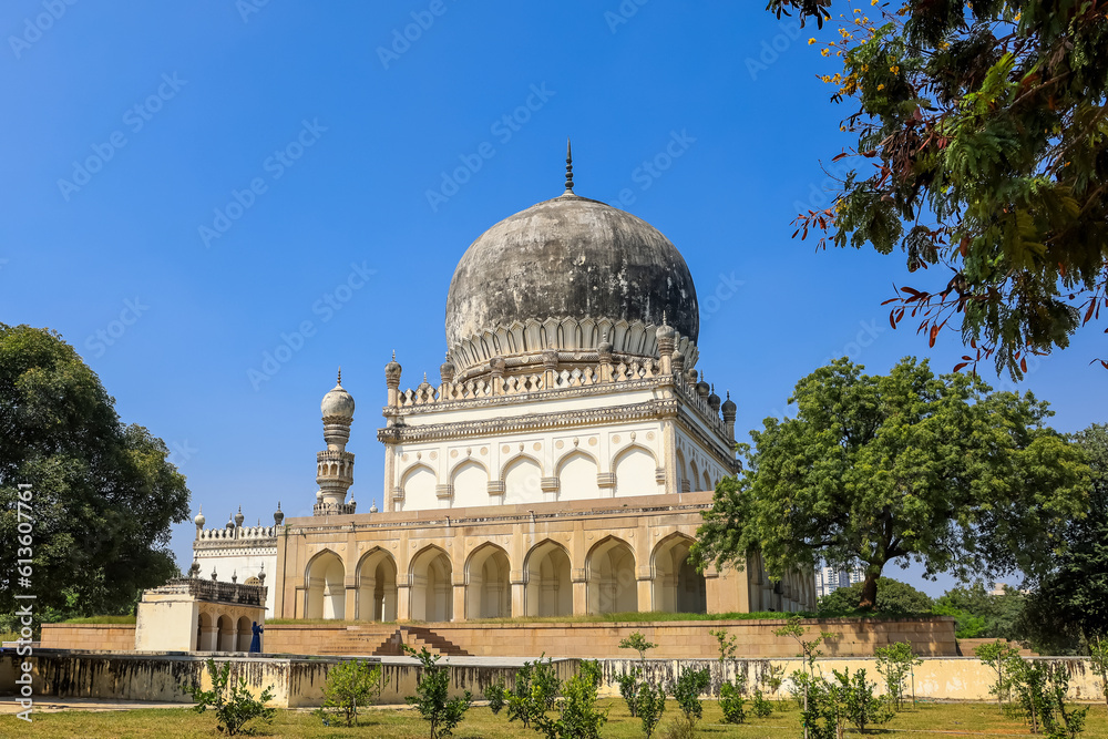 Historic tomb of Mohammad Quli Qutub Shah in Hyderabad,,Telangana India.