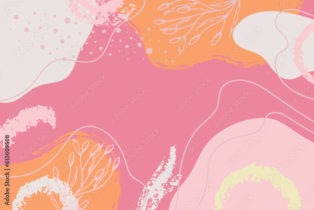 Naklejka premium Abstract trendy artistic background template
