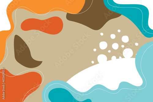 Abstract trendy artistic background template