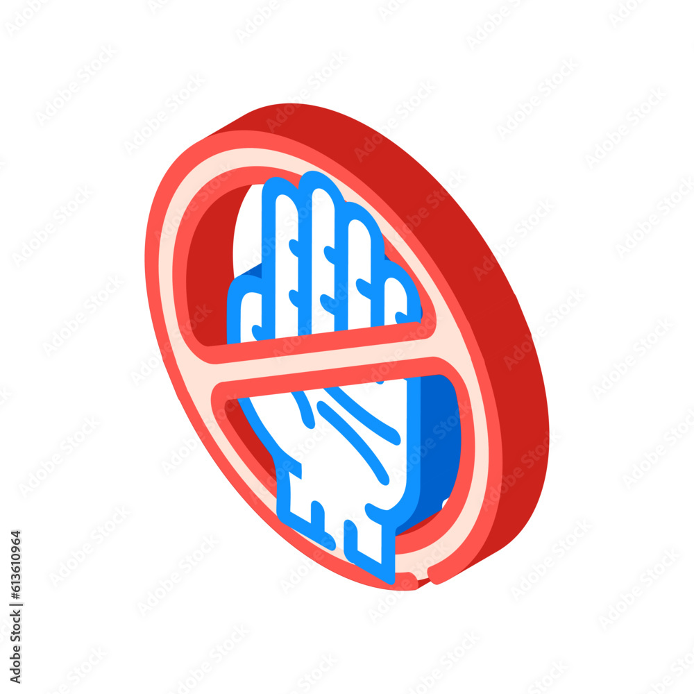 license cancel isometric icon vector. license cancel sign. isolated symbol illustration
