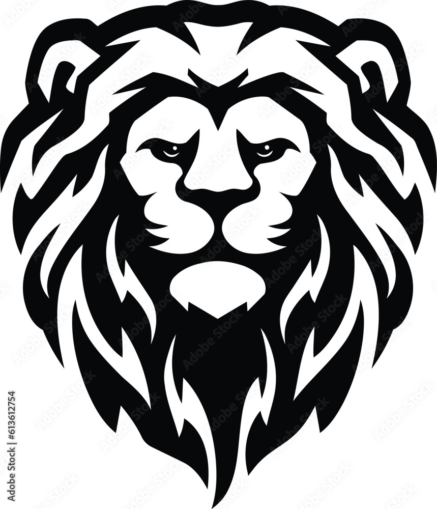 Lion face logo icon