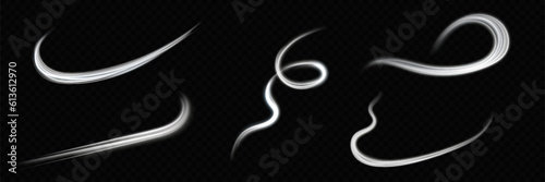 
Abstract light speed motion effect. White spiral glow effect. Magic shiny line.