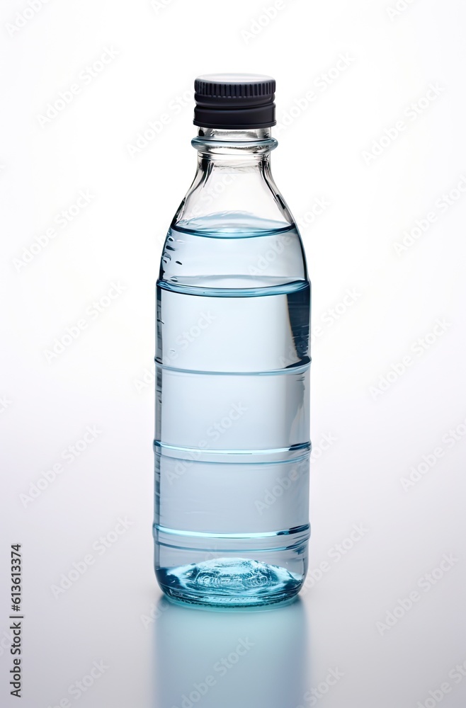 water bottles isolated created with Generative AI technology. water bottles isolated created with Generative AI technology.