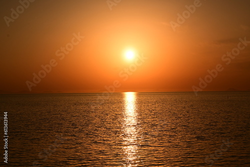 五色浜からの夕日 © 自由 大嶺