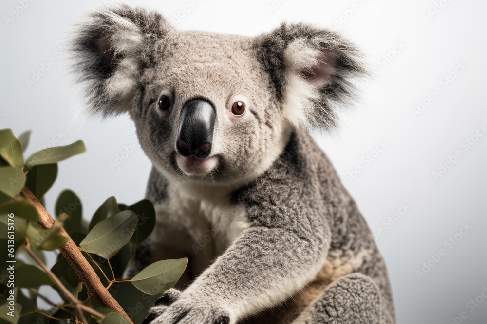 Naklejka premium Koala. Generative AI.