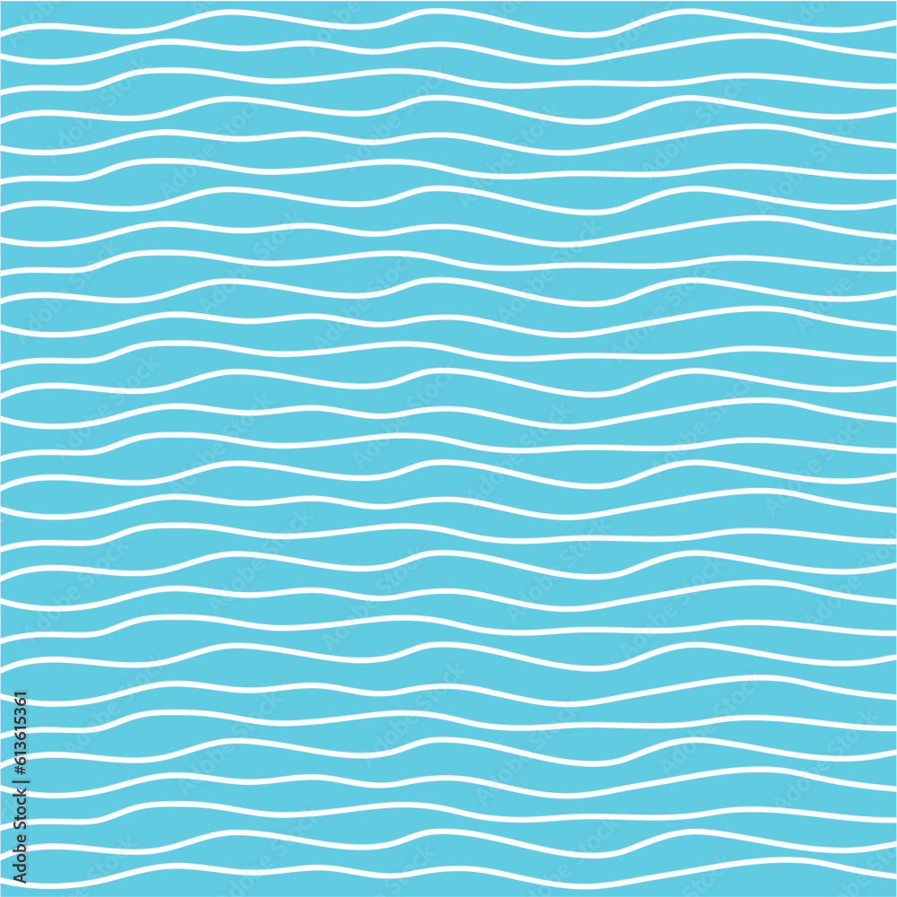 Wavy stripes seamless background. Thin hand drawn uneven waves vector pattern. Striped abstract template. Cute wavy streaks texture. White bars on mint green backdrop. Wavy stripes seamless background. Thin hand drawn uneven waves vector pattern. Striped abstract template. Cute wavy streaks texture. White bars on mint green backdrop.