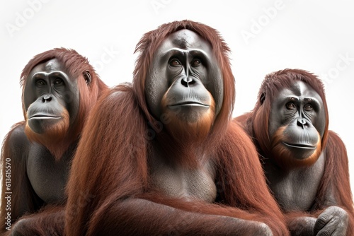 Orangutan. Generative AI. © Metodi