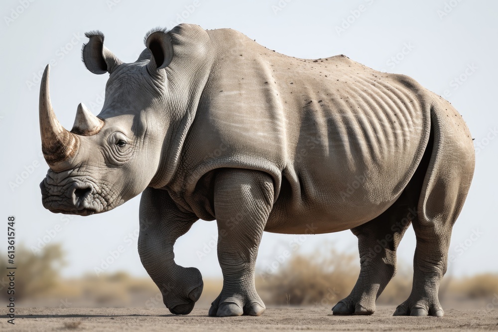 Obraz premium Rhino. Generative AI.