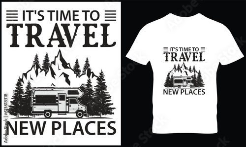 Travel t-shirt design vector.
