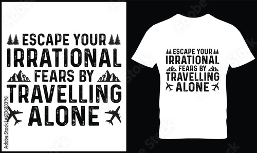 Travel t-shirt design vector.